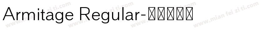 Armitage Regular字体转换